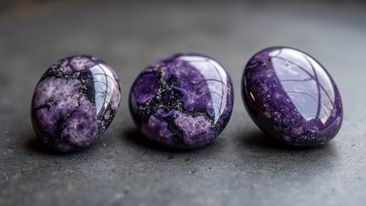 Charoite — Vertus, Propriétés et Bienfaits en Lithothérapie - Pierre porte-bonheur