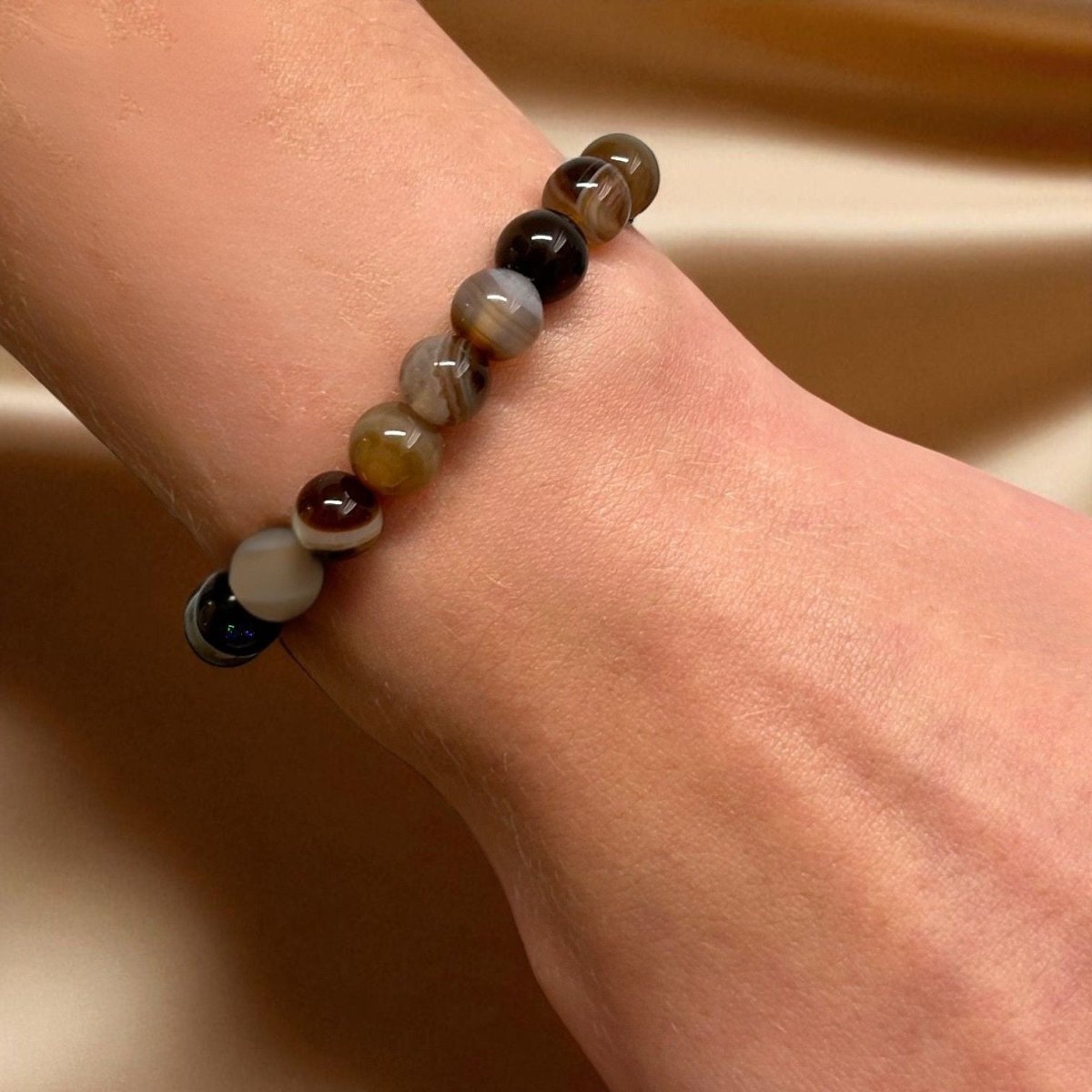 Bracelet Agate - Pierre porte - bonheur