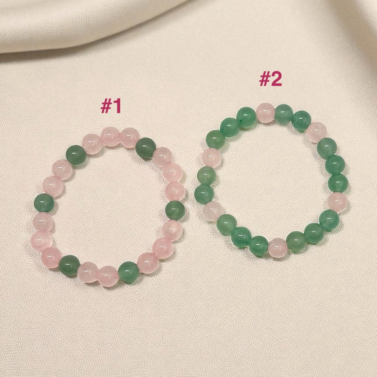 Bracelet Amitié Complicité Duo x2 - Pierre porte - bonheur