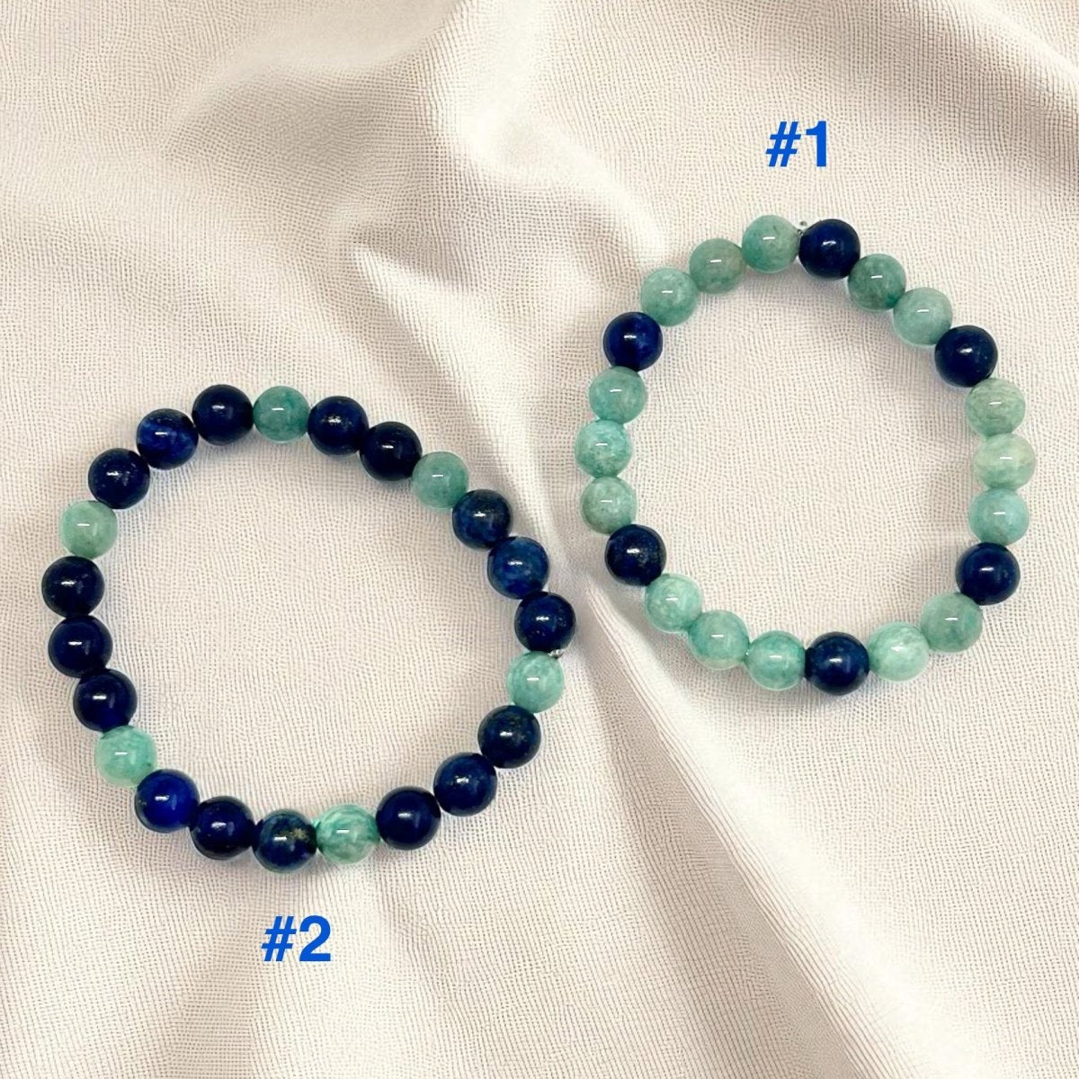 Bracelet Amitié Confiance Duo x2 - Pierre porte - bonheur