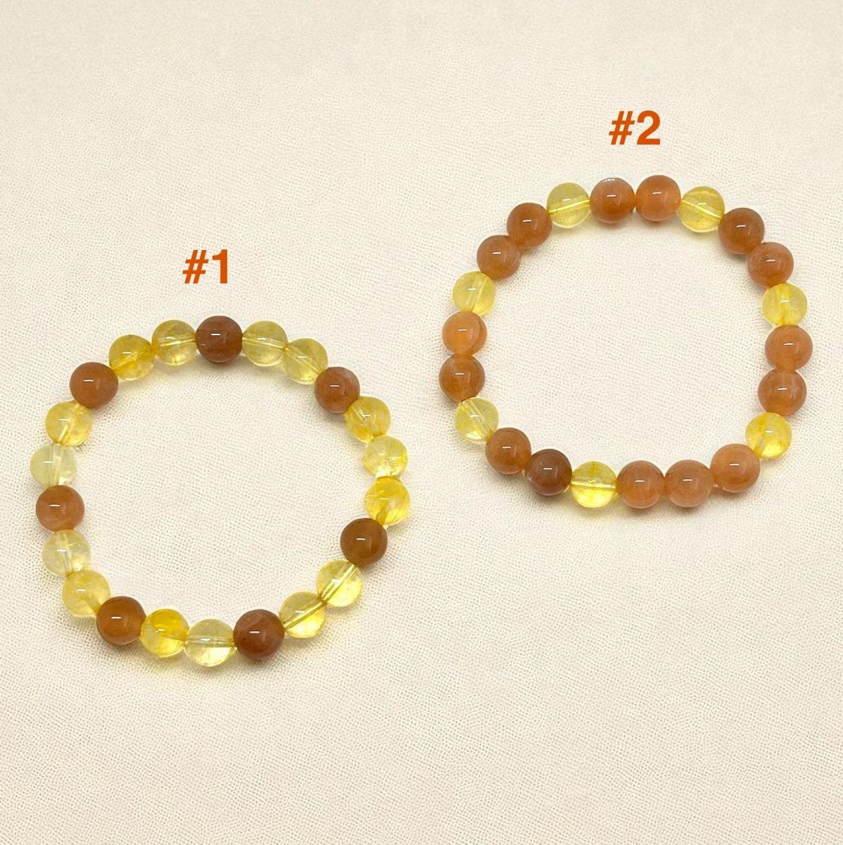 Bracelet Amitié Joie Duo x2 - Pierre porte - bonheur