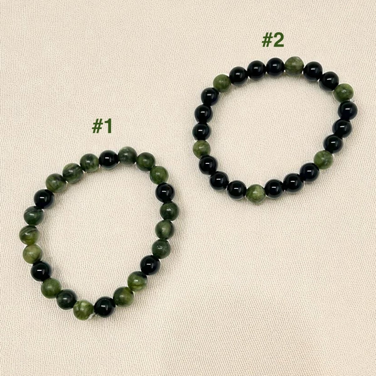 Bracelet Amitié Solidité Duo x2 - Pierre porte - bonheur