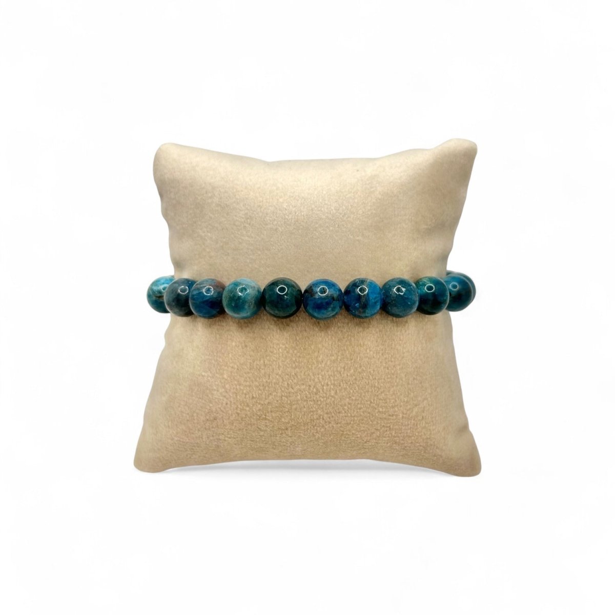 Bracelet Apatite Bleue - Pierre porte - bonheur