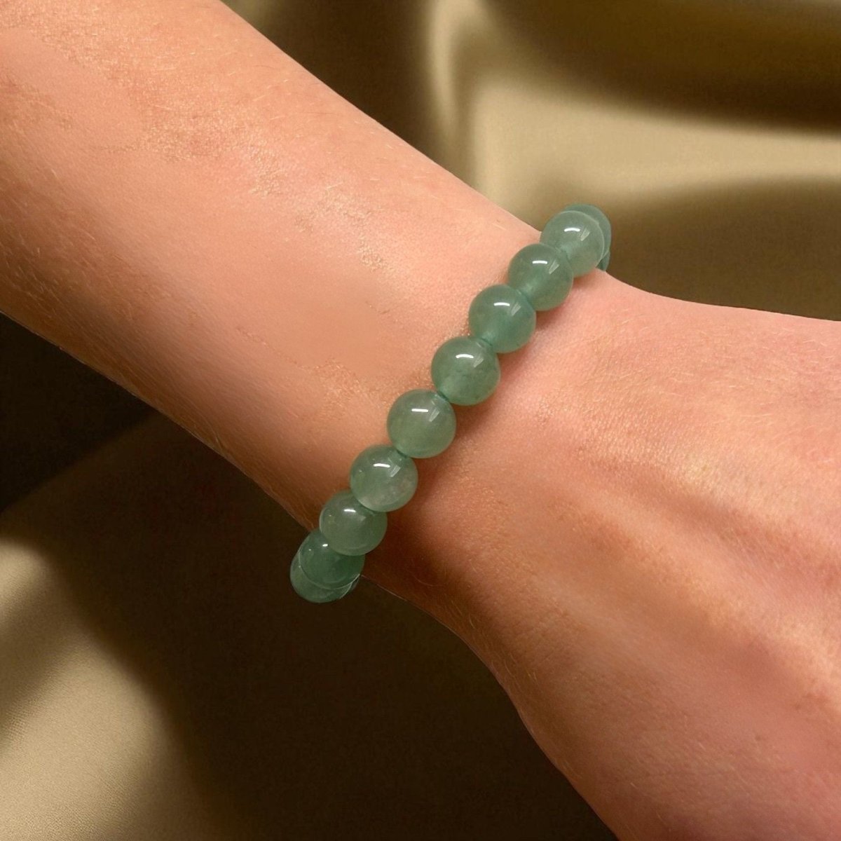 Bracelet Aventurine Verte - Pierre porte - bonheur