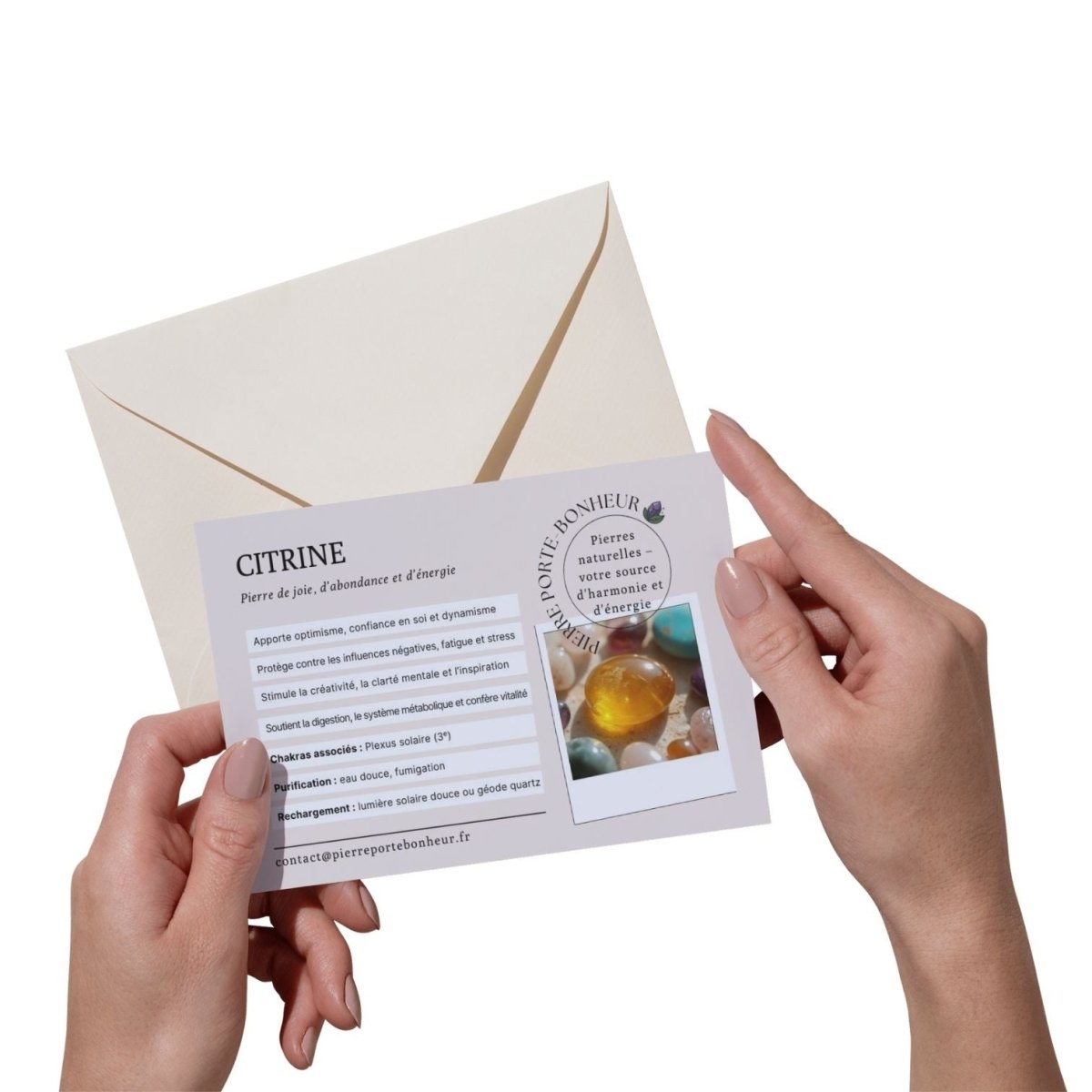 Bracelet Citrine - Pierre porte - bonheur