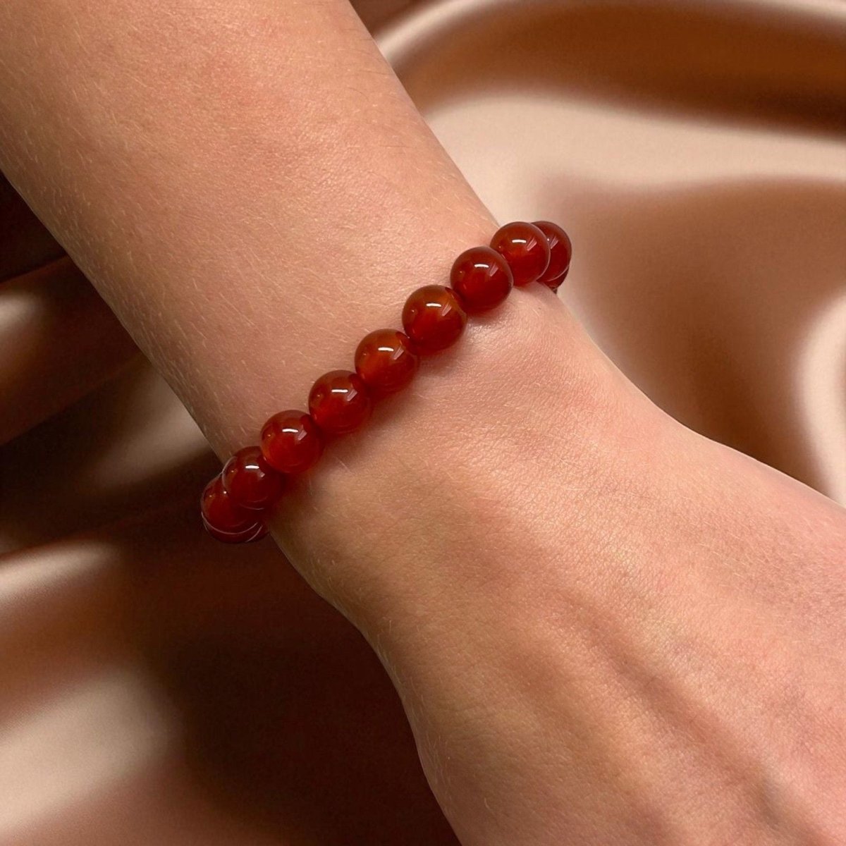 Bracelet Cornaline - Pierre porte - bonheur