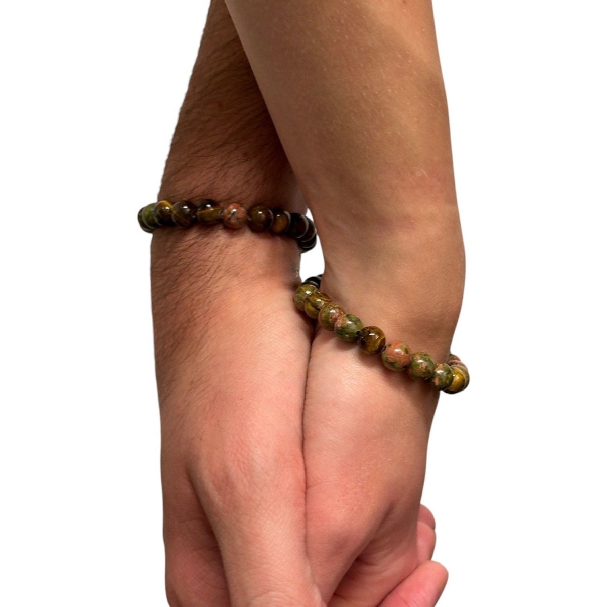 Bracelet Couple Croissance Duo x2 - Pierre porte - bonheur