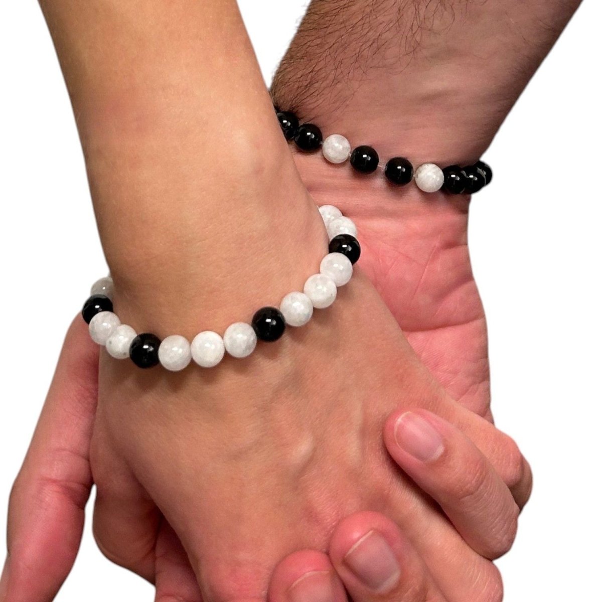 Bracelet Couple Éclipse Duo x2 - Pierre porte - bonheur