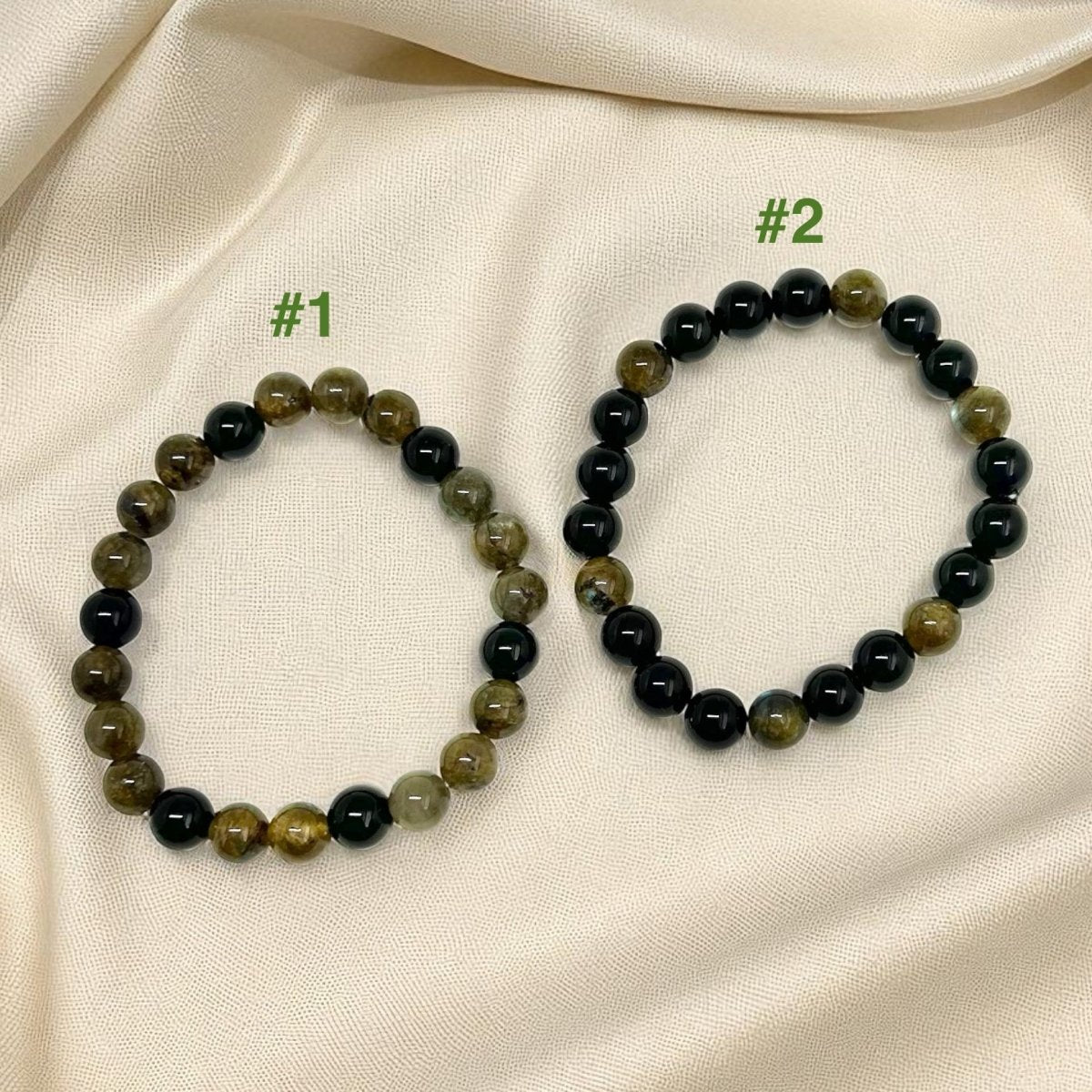 Bracelet Couple Protection Duo x2 - Pierre porte - bonheur