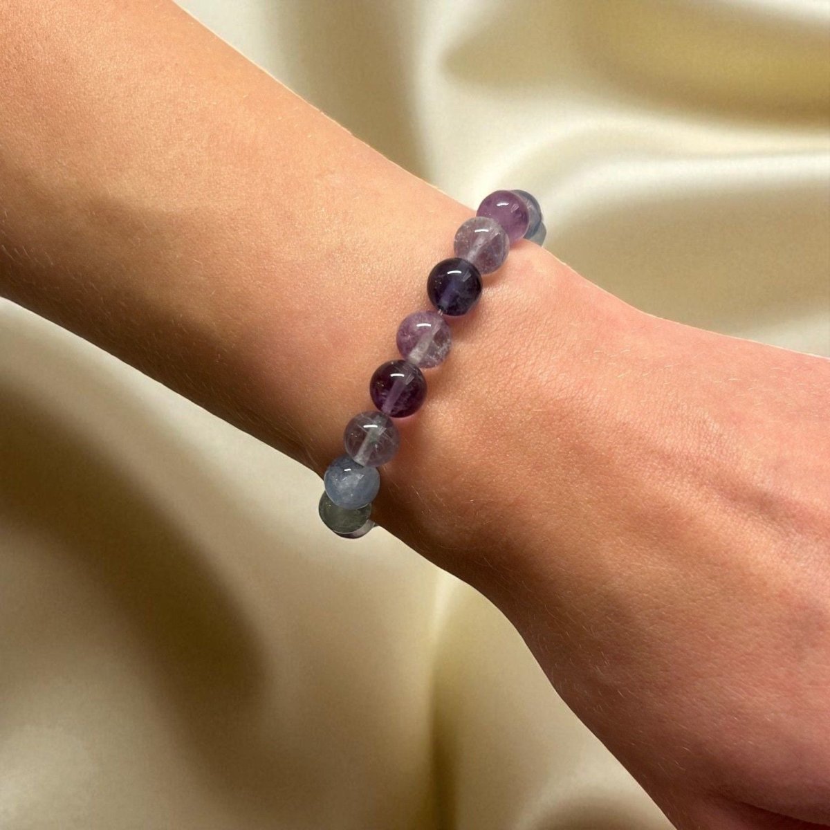 Bracelet Fluorite - Pierre porte - bonheur
