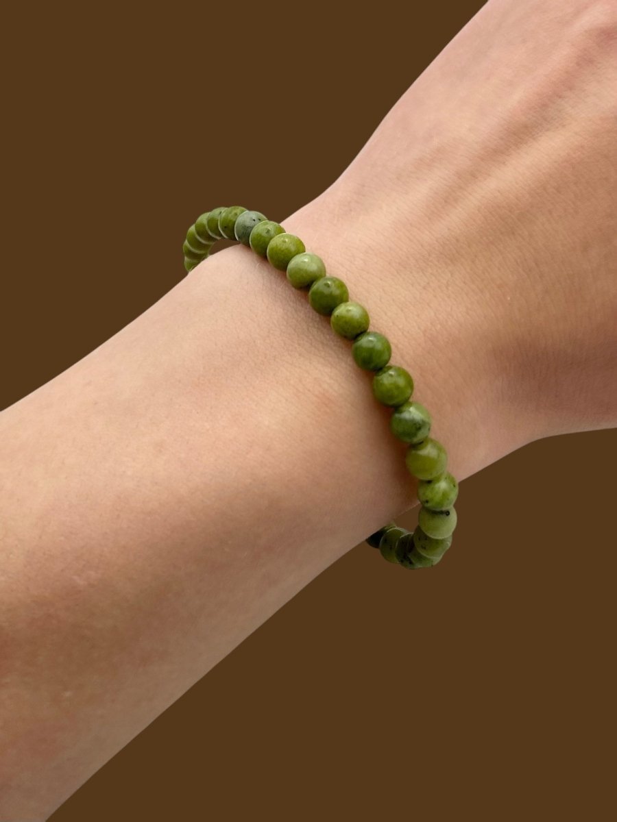 Bracelet Jade Néphrite - Pierre porte - bonheur