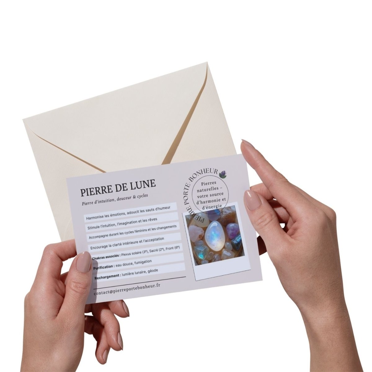 Bracelet Lune Arc - en - Ciel - Pierre porte - bonheur