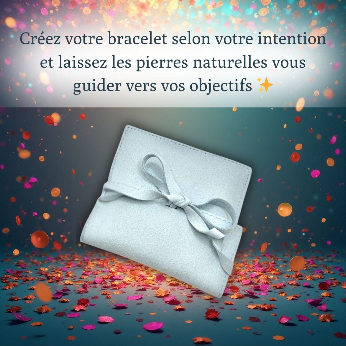 Bracelet personnalisé - Pierres 100% Naturelles - Pierre porte - bonheur