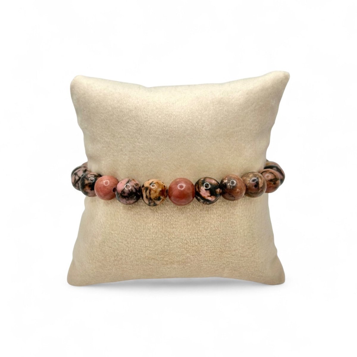 Bracelet Rhodonite - Pierre porte - bonheur