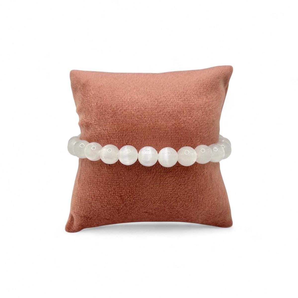 Bracelet Sélénite - Pierre porte - bonheur
