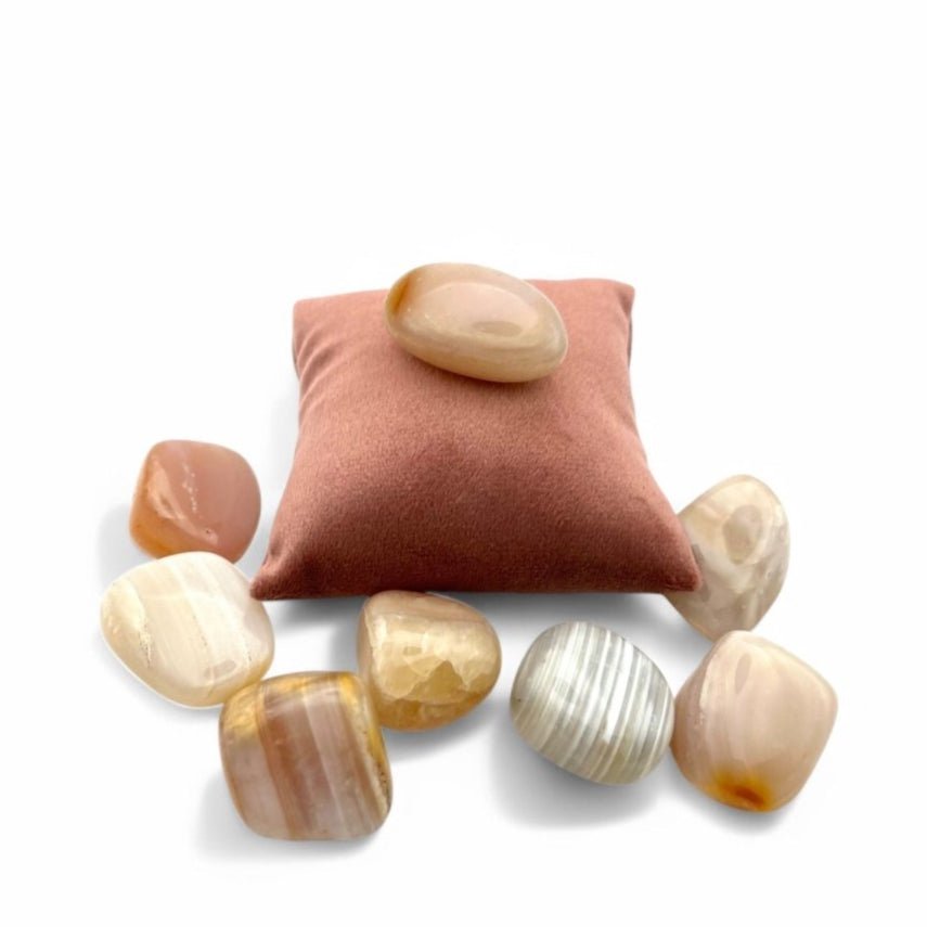 Pierre roulée Agate Naturelle - Pierre porte - bonheur