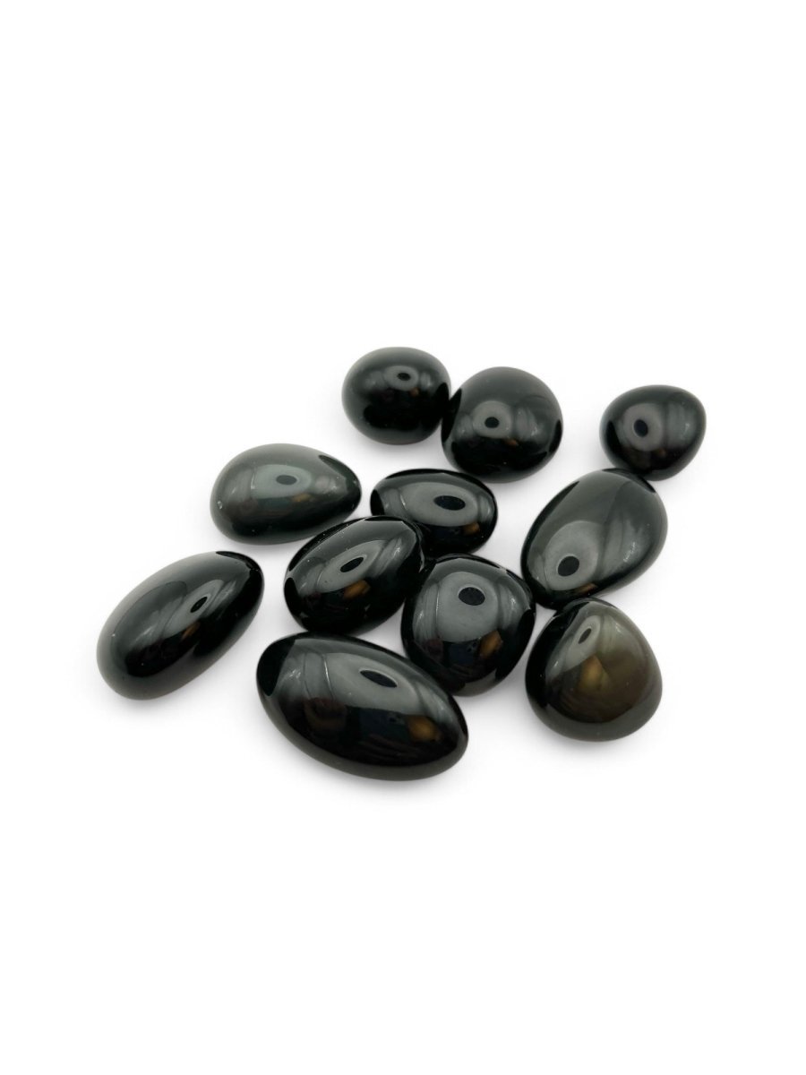 Pierre roulée Obsidienne Oeil Céleste - Pierre porte - bonheur