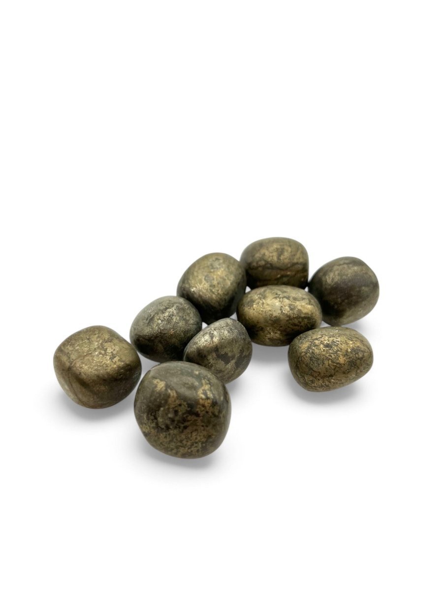 Pierre roulée Pyrite - Pierre porte - bonheur