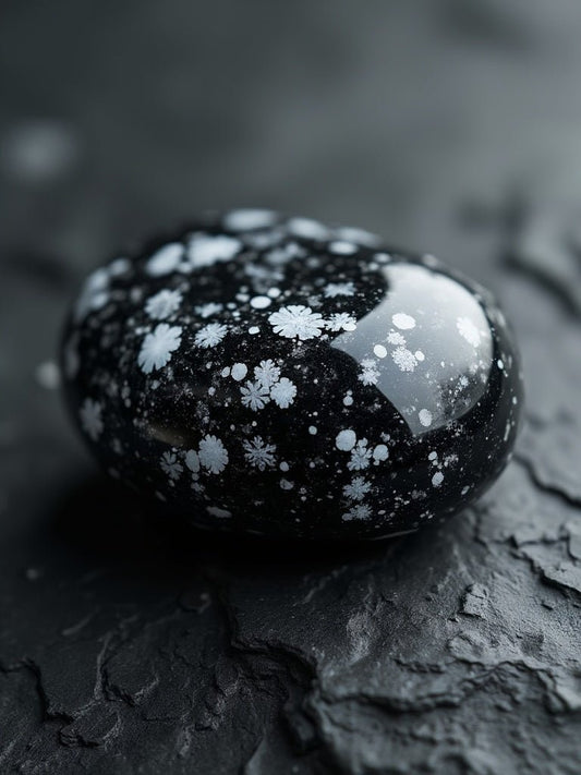 Obsidienne Flocon de Neige — Vertus, Propriétés et Bienfaits en Lithothérapie - Pierre porte-bonheur