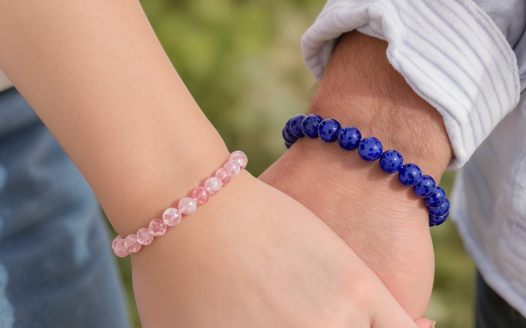 Bracelet Couple - Pierre porte-bonheur