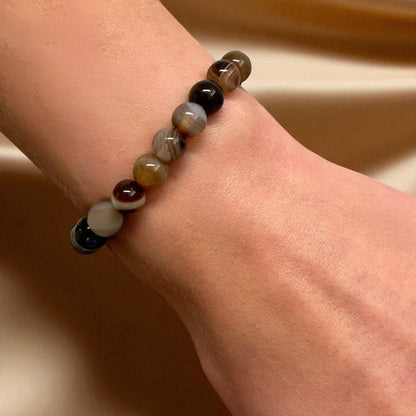 Bracelet Agate - Pierre porte - bonheur