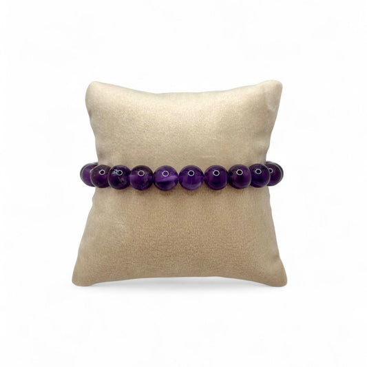 Bracelet Améthyste - Pierre porte - bonheur
