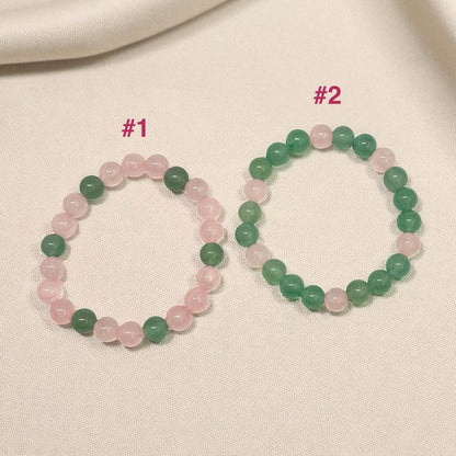 Bracelet Amitié Complicité Duo x2 - Pierre porte - bonheur