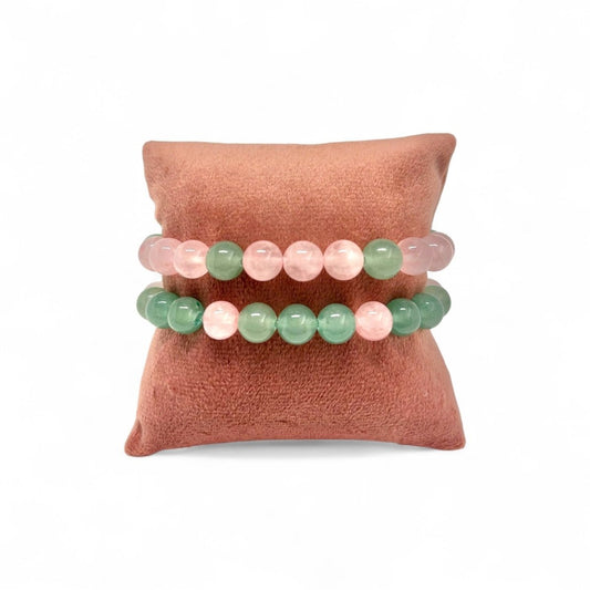 Bracelet Amitié Complicité Duo x2 - Pierre porte - bonheur