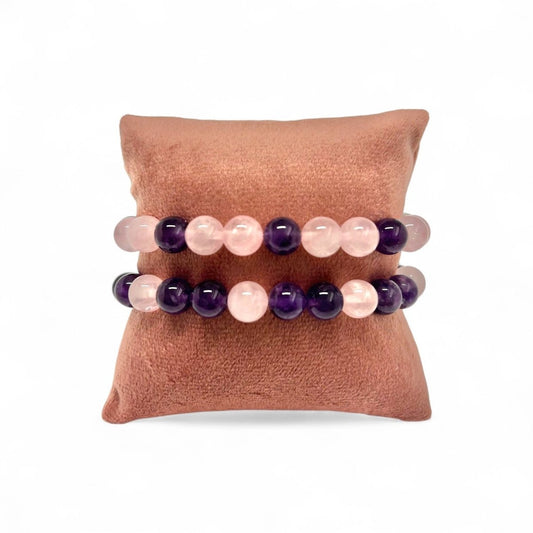 Bracelet Amitié Harmonie Duo x2 - Pierre porte - bonheur