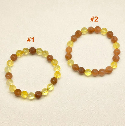 Bracelet Amitié Joie Duo x2 - Pierre porte - bonheur
