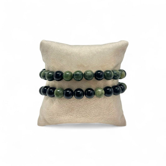 Bracelet Amitié Solidité Duo x2 - Pierre porte - bonheur
