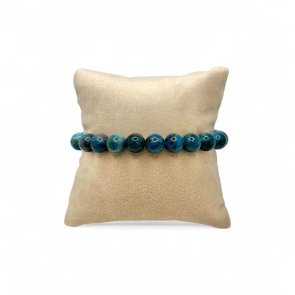 Bracelet Apatite Bleue - Pierre porte - bonheur
