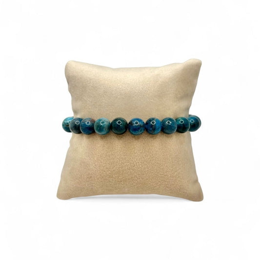 Bracelet Apatite Bleue - Pierre porte - bonheur