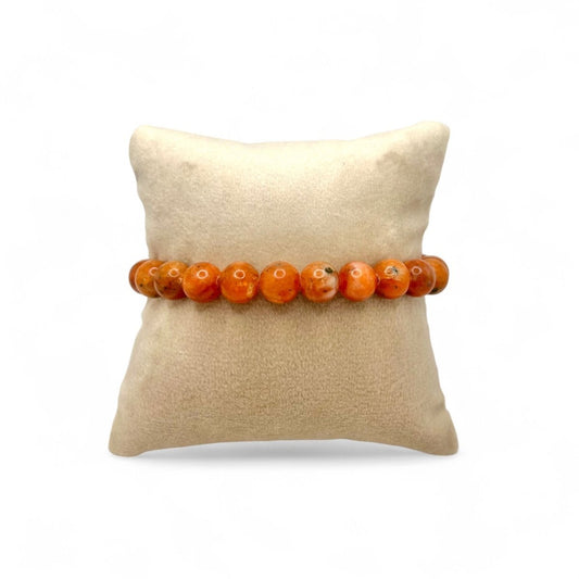 Bracelet Calcite Orange - Pierre porte - bonheur