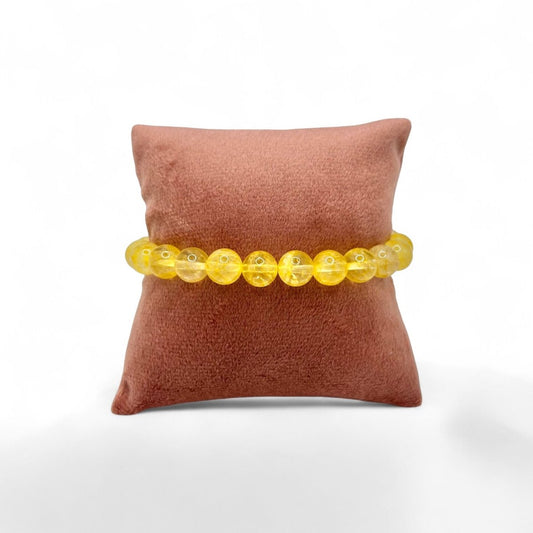 Bracelet Citrine - Pierre porte - bonheur