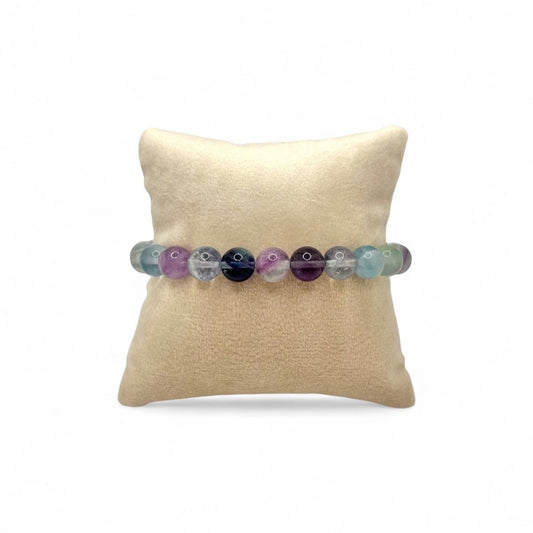 Bracelet Fluorite - Pierre porte - bonheur