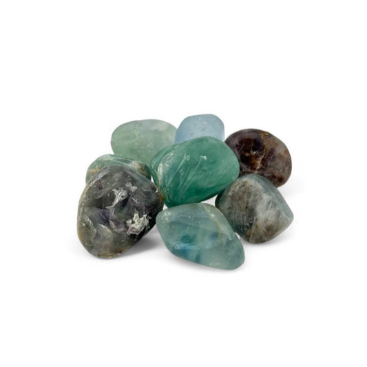 Pierre roulée Fluorite - Pierre porte - bonheur