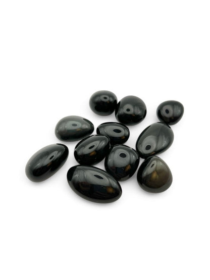 Pierre roulée Obsidienne Oeil Céleste - Pierre porte - bonheur