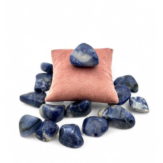 Pierre roulée Sodalite - Pierre porte - bonheur